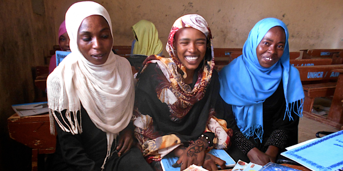 Education programmes in Chad encourage young women to stay in school.